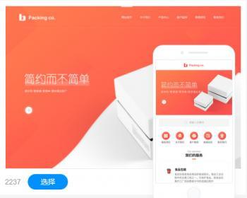 產(chǎn)品包裝企業(yè)公司建站手機站制作小程序制作仿站模板建站自適應網(wǎng)站